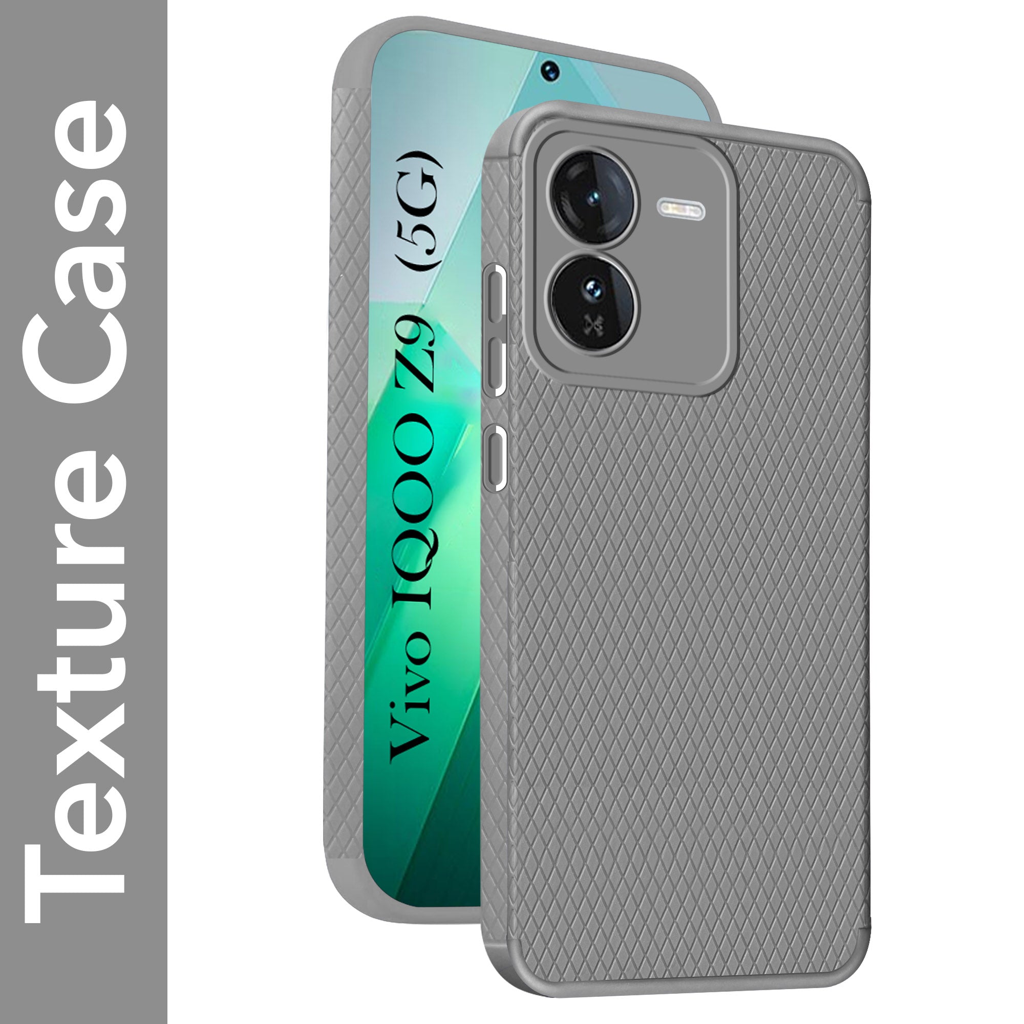 For Vivo IQOO Z9 5G Back Cover Case (Liquid Silicone | Side Grip | Camera Protection)