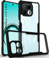 For Realme 16T 5G Back Cover Case Hybrid (Shockproof with Polycarbonate Clear Panel | Professional Black)