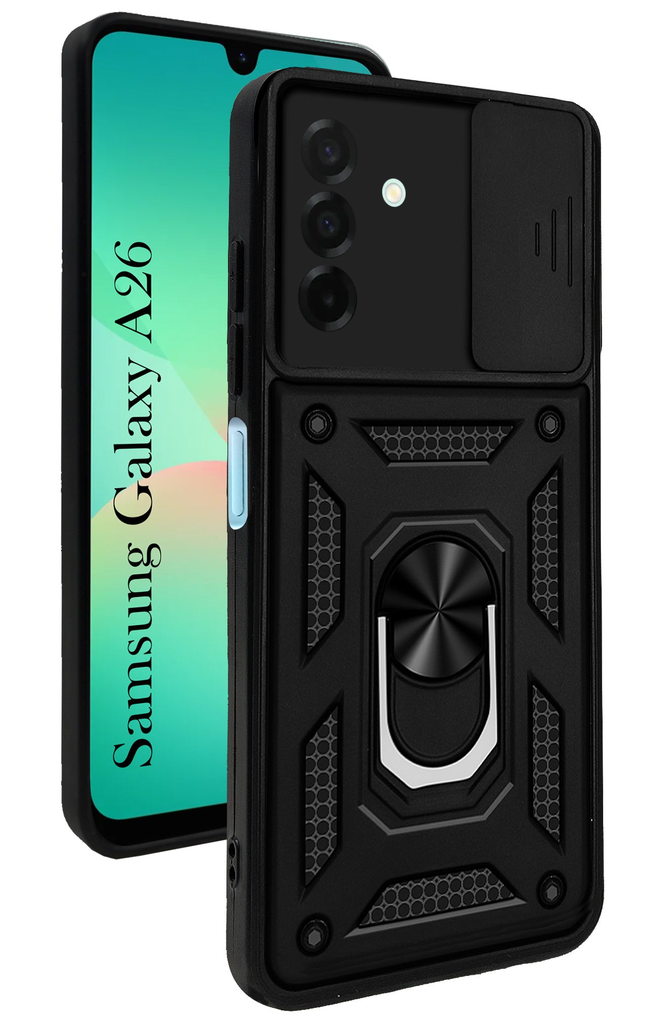 For Samsung Galaxy A26 5G Back Cover Case (Hybrid Dual Armor Polycarbonate)