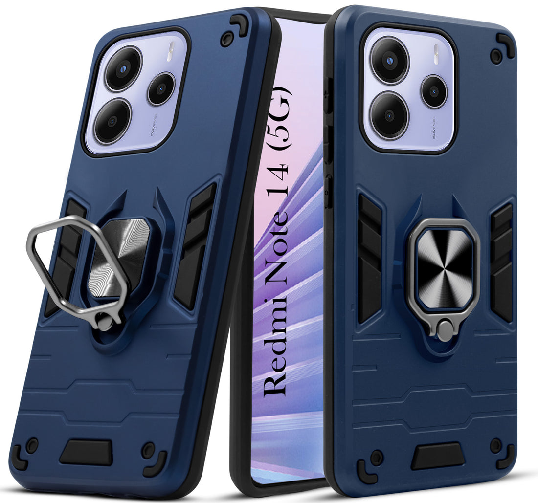 For Redmi Note 14 5G | Redmi Note 14 SE Back Cover Case (Shockproof Polycarbonate Dual Layer Hybrid Armor)
