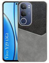 For Vivo Y29 Back Cover Case (Dual PU Leather Stitch | Professional Minimalist | Soft and Flexible)
