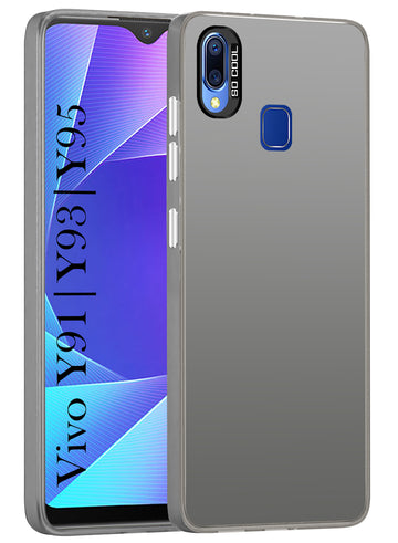 For Vivo Y91 | Vivo Y93 | Vivo Y95 Hard Back Cover Case (Velvet Touch | Professional Glossy Finish | Camera Protection Bump)