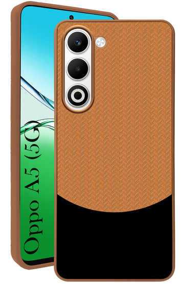 For Oppo A5 5G Silicone Finish Back Cover Case (Premium Minimalist Professional Feel | Camera Protection Bump)