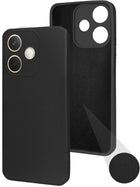 For Oppo A5 Pro Back Cover Case (Matte Finish Silicone with Inside Fiber cloth)