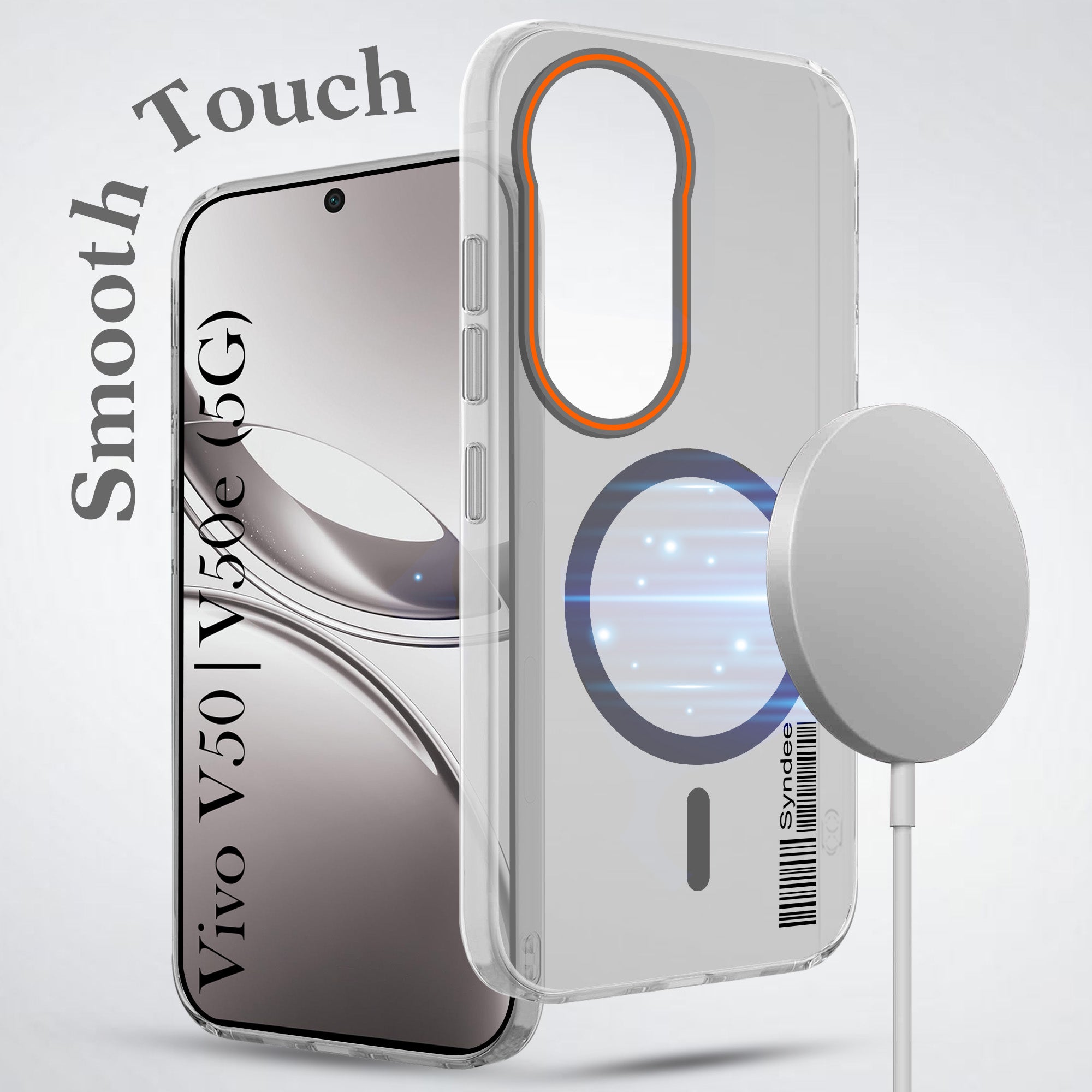 For Vivo V50 | Vivo V50e Back Cover Case (Soft Touch | Camera Bump Protection | MagSafe Compatible | Matte Finish)