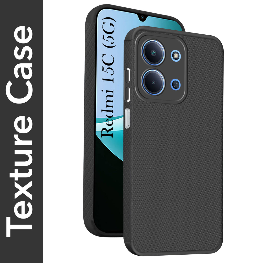 For Redmi 15C Back Cover Case Liquid Silicone (Camera Protection | Side Grip Texture | Soft and Flexible)