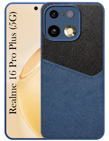 For Realme 16 Pro Plus 5G Back Cover Case (Dual PU Leather Stitch | Professional Minimalist | Soft and Flexible)