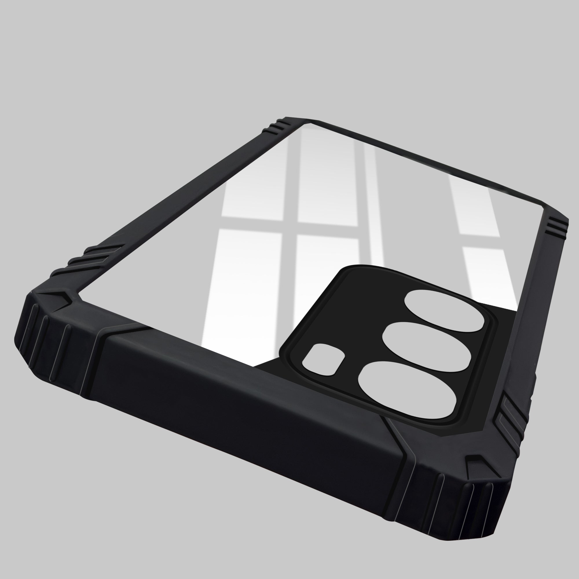 For Vivo Y29 Back Cover Case (Ultimate Shockproof Bumpers | Anti Yellow | Rugged Armor | Hybrid PC | Black )