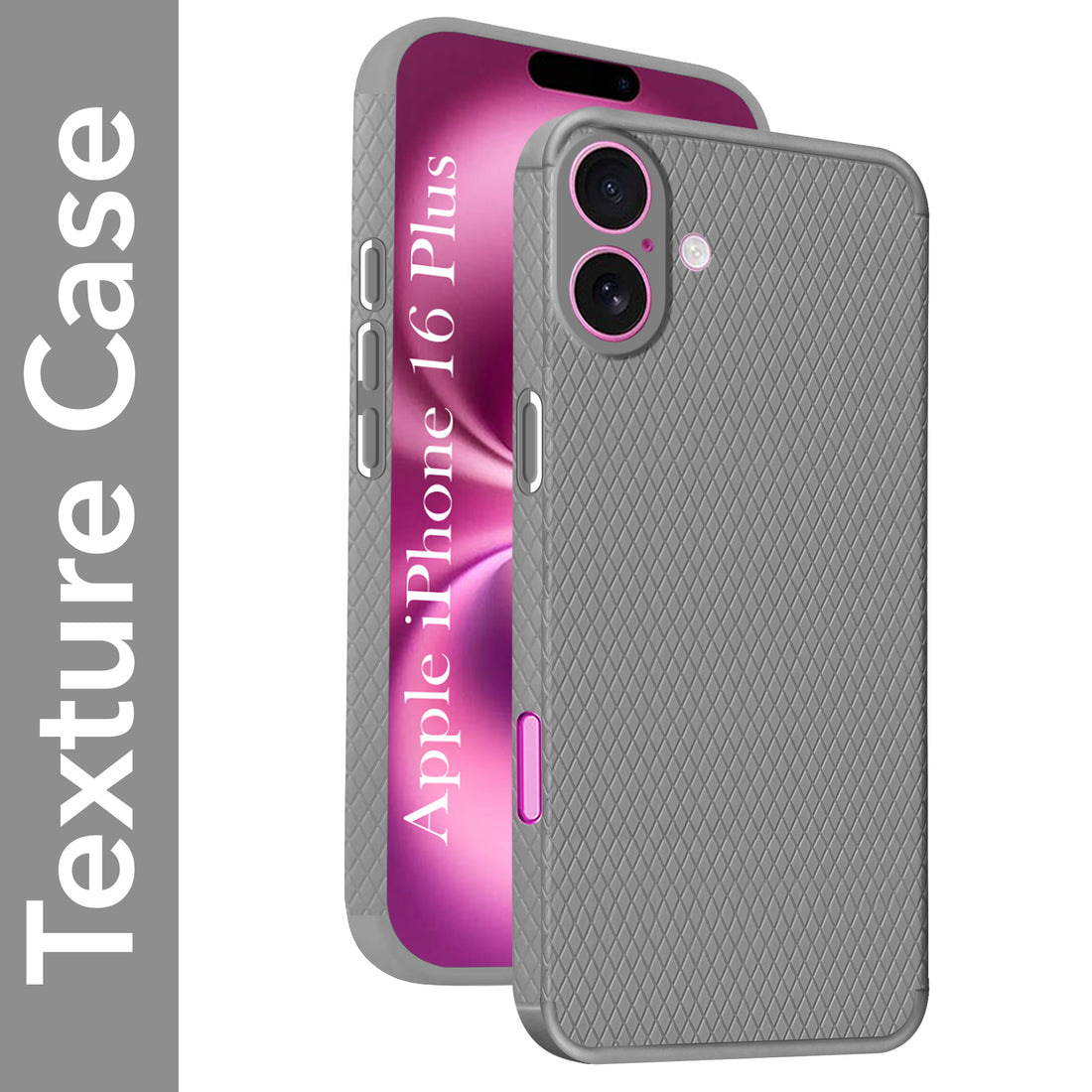 For Apple iPhone 16 Plus Back Cover Case (Liquid Silicone | Side Grip | Camera Protection)