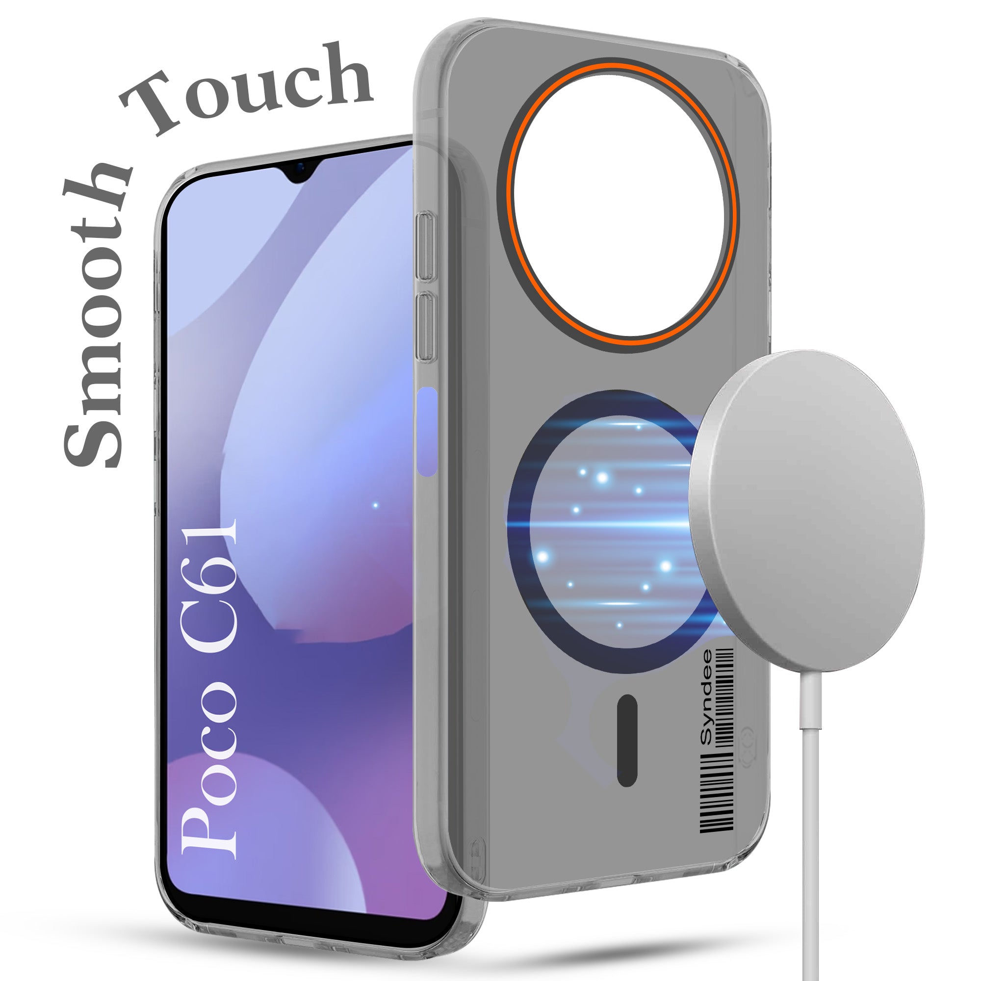 For Xiaomi Poco C61 Back Cover Case (Soft Touch | Camera Bump Protection | MagSafe Compatible | Matte Finish)