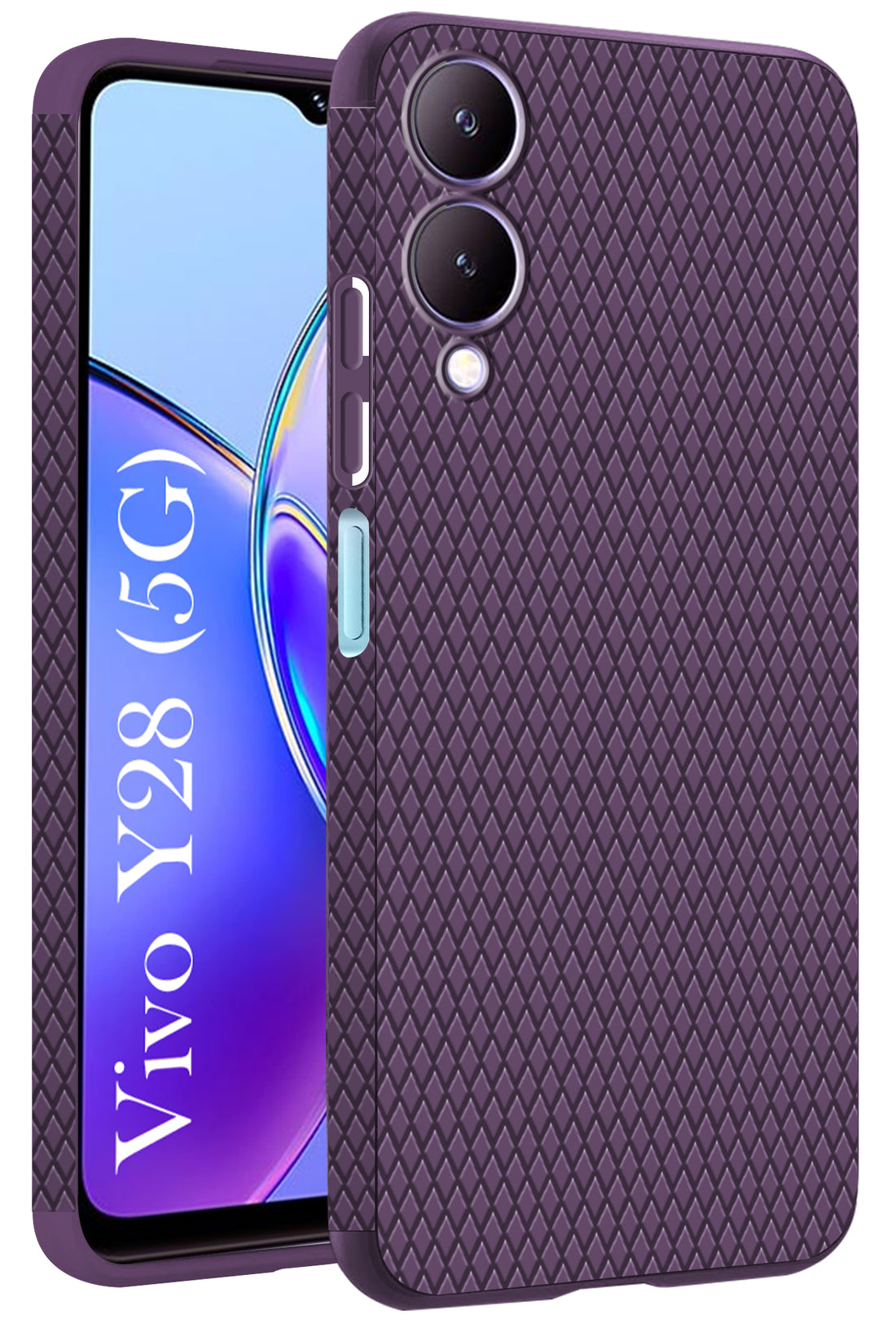 For Vivo Y28 5G Back Cover Case (Liquid Silicone | Side Grip | Camera Protection)