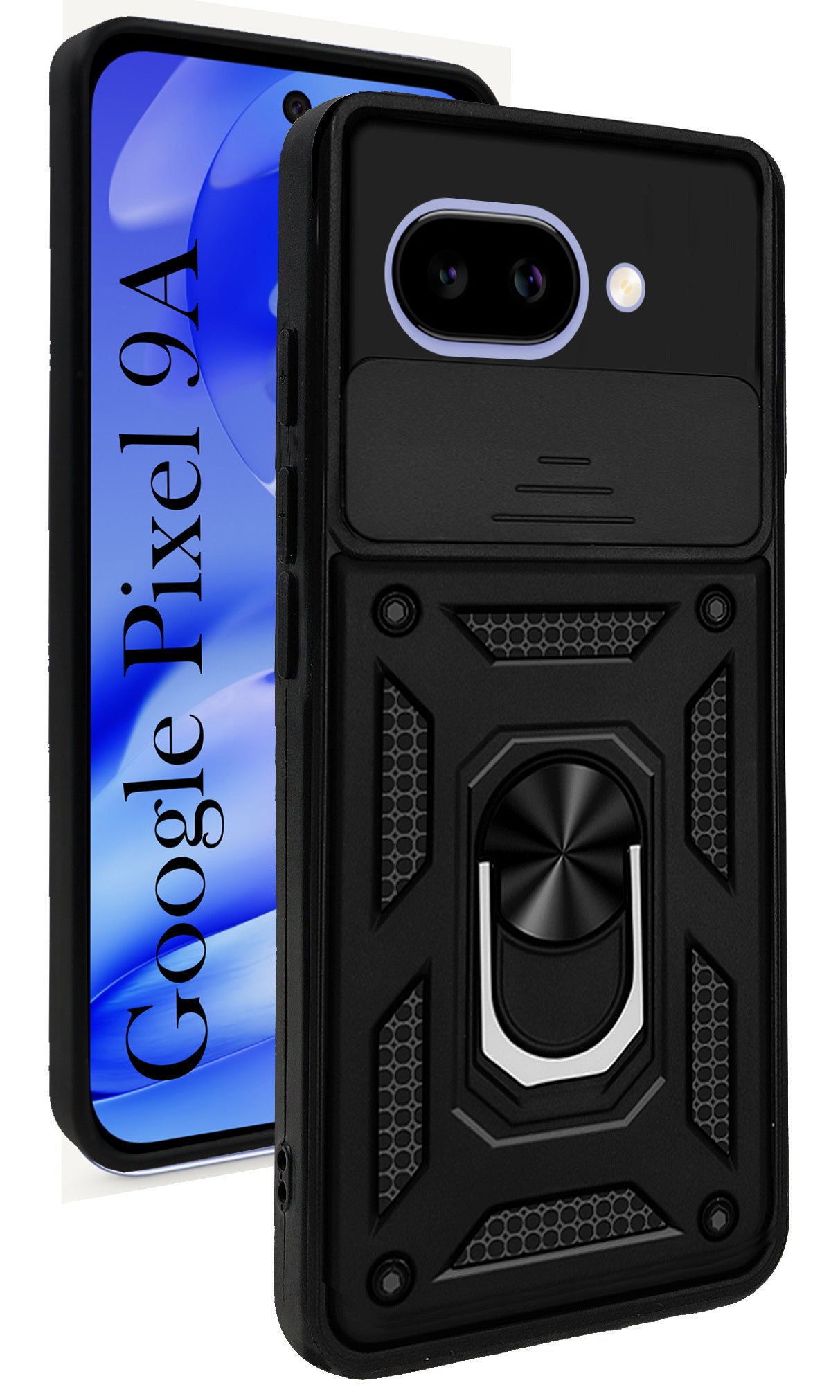 For Google Pixel 9A Back Cover Case (Hybrid Dual Armor Polycarbonate)