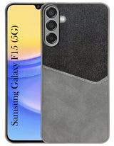 For Samsung Galaxy F15 5G Back Cover Case  (Dual PU Leather Stitch | Professional Minimalist | Soft and Flexible)