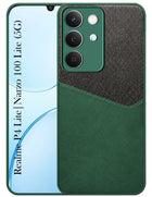 For Realme P4 Lite 5G | Narzo 100 Lite 5G Back Cover Case (Dual PU Leather Stitch | Professional Minimalist | Soft and Flexible)