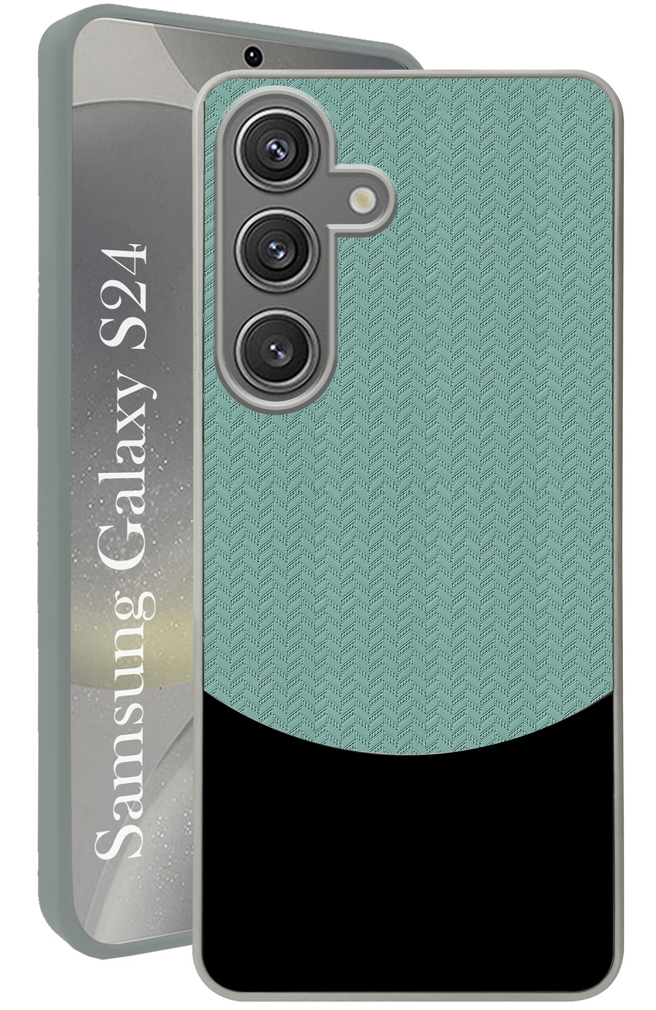 For Samsung Galaxy S24 Back Cover Case (Elegant PU Leather Finish | Premium Minimalist Professional | Camera Protection Bump)