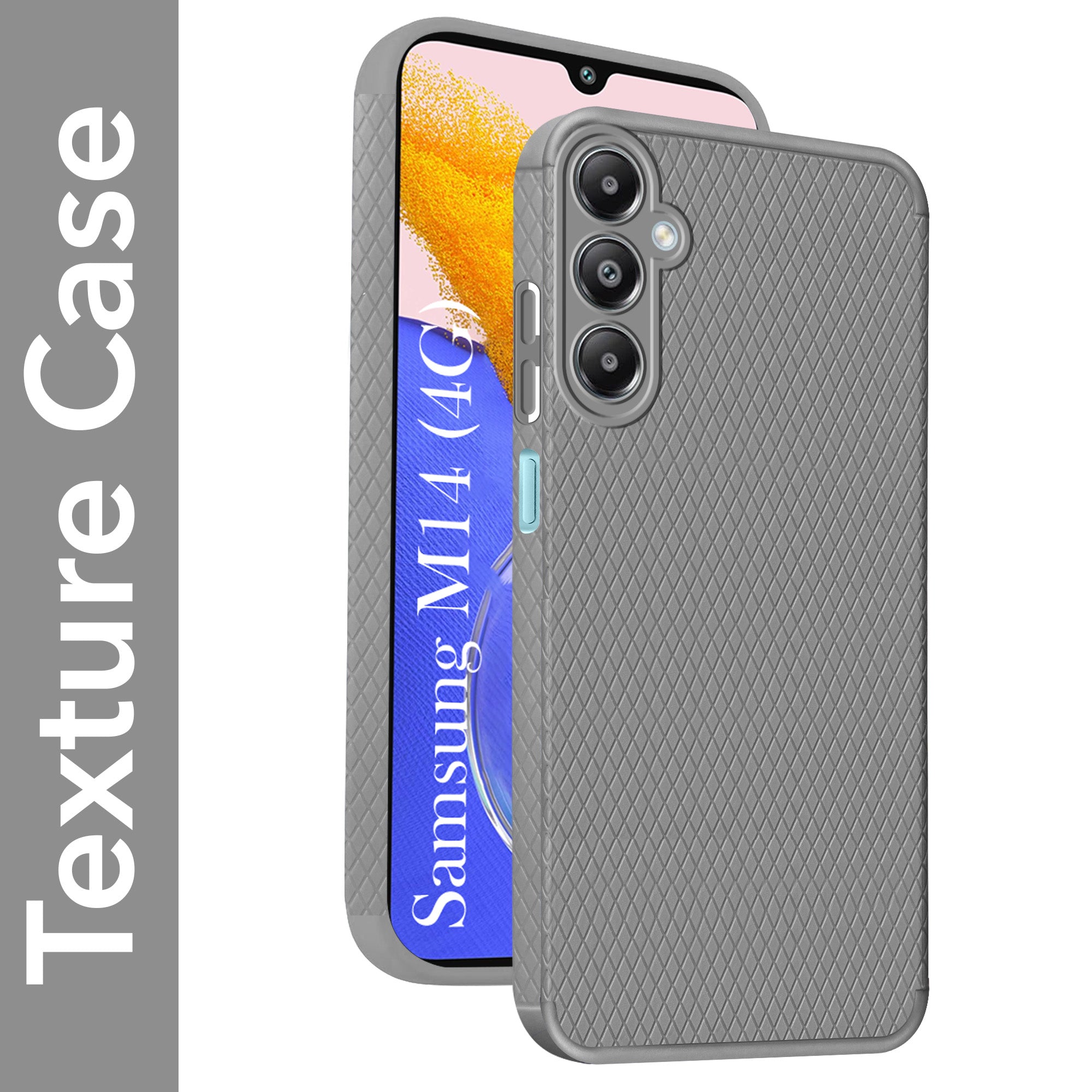 For Samsung Galaxy M14 4G Back Cover Case (Liquid Silicone | Side Grip | Camera Protection)