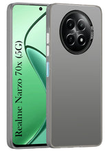 For Realme Narzo 70x 5G Hard Back Cover Case (Velvet Touch | Professional Glossy Finish | Camera Protection Bump)