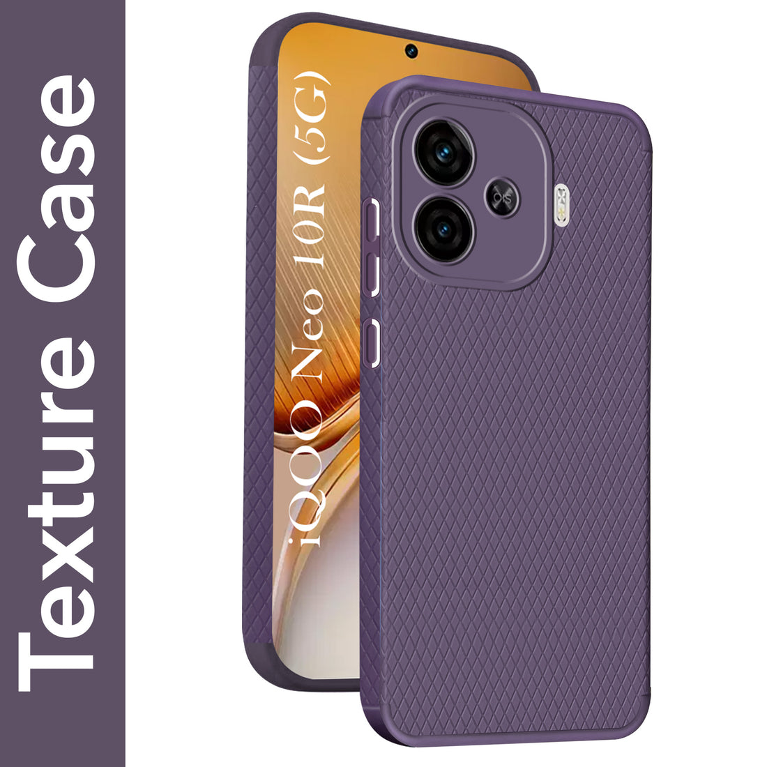 For Vivo iQOO Neo 10R Back Cover Case Liquid Silicone (Camera Protection | Side Grip Texture | Soft and Flexible)