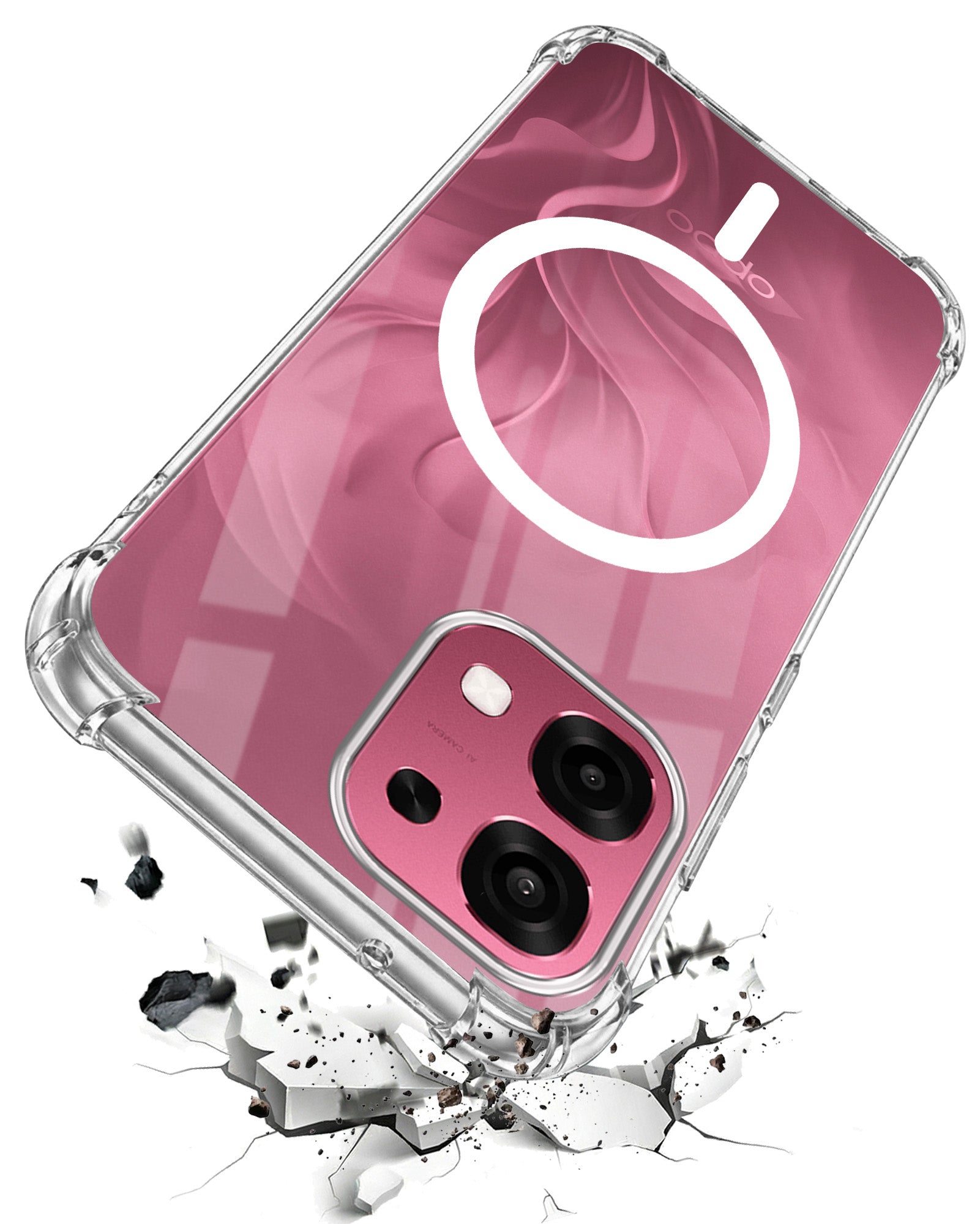 For Oppo F31 5G | Oppo F33 5G Back Cover Shockproof Crystal-Clear (Magsafe Wireless Support | Drop & Camera Protection | Hard Polycarbonate)