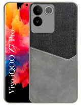 For Vivo iQOO Z7 Pro Back Cover Case (Dual PU Leather Stitch | Professional Minimalist | Soft and Flexible)