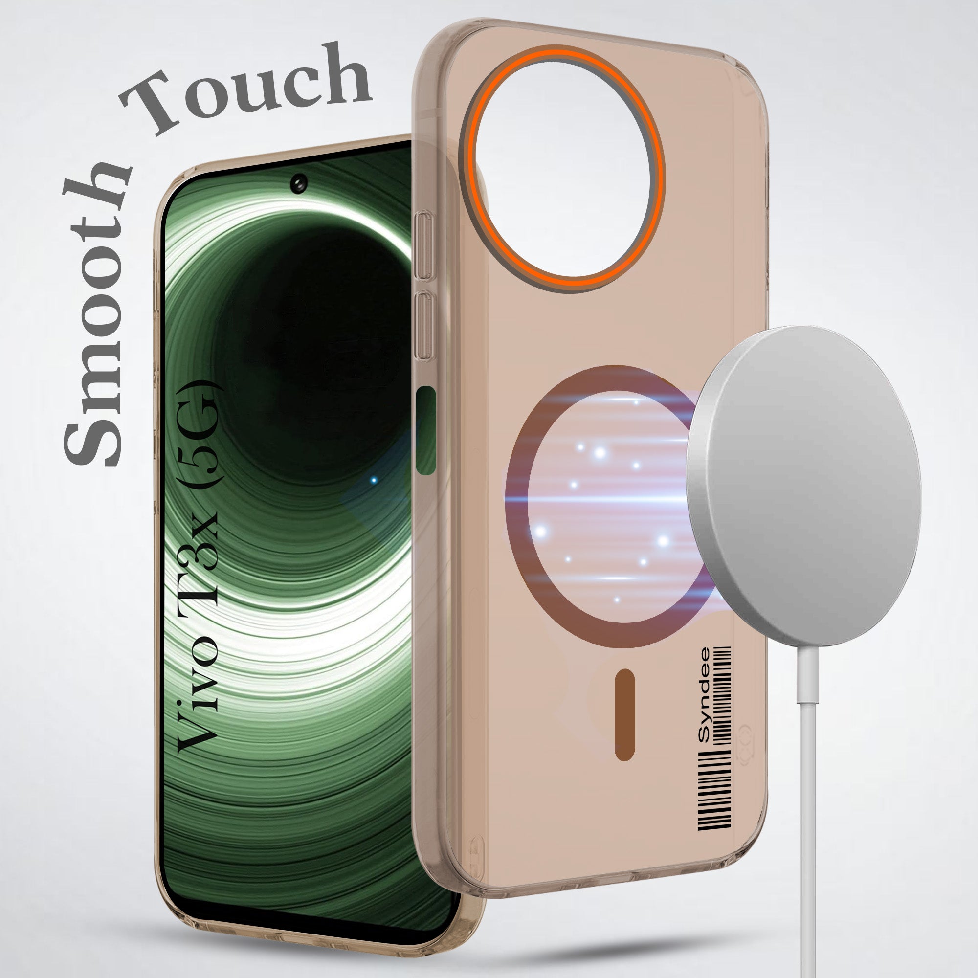 For Vivo T3x 5G Back Cover Case (Soft Touch | Camera Bump Protection | MagSafe Compatible | Matte Finish)
