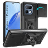 For Realme 16 Pro Back Cover Case Hybrid Armor (Sliding Shutter Camera Protection | Polycarbonate |Ring Holder Kickstand)