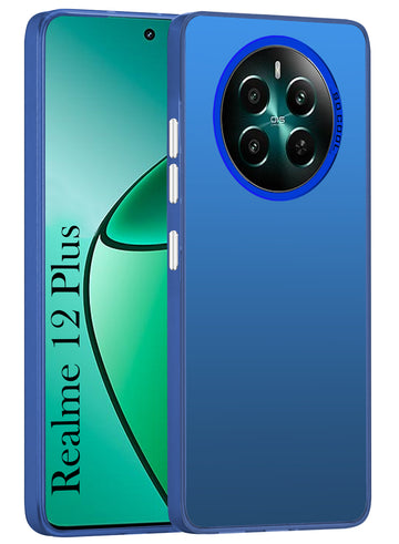 For Realme 12 Plus Hard Back Cover Case (Velvet Touch | Professional Glossy Finish | Camera Protection Bump)