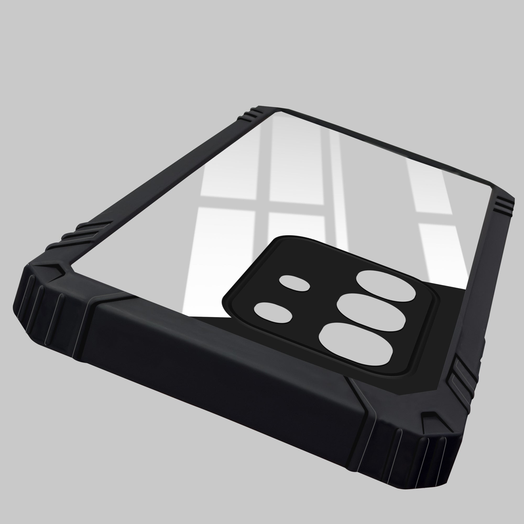 For Vivo iQOO Z10x Back Cover Case (Ultimate Shockproof Bumpers | Anti Yellow | Rugged Armor | Hybrid PC | Black )