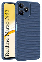 For Realme Narzo N53 Back Cover Case (Liquid Silicone | Side Grip | Camera Protection)