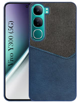 For Vivo Y300 Back Cover Case (Dual PU Leather Stitch | Professional Minimalist | Soft and Flexible)