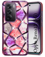For Oppo Reno12 5G | Oppo Reno 12 5G Back Cover Case ( Dual Design Glitter Sparkle and Detachable Diamond Print Case | Soft and Flexible)