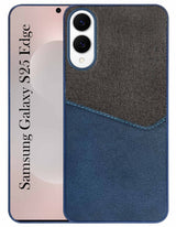 For Samsung Galaxy S25 Edge (Dual PU Leather Stitch | Professional Minimalist | Soft and Flexible)