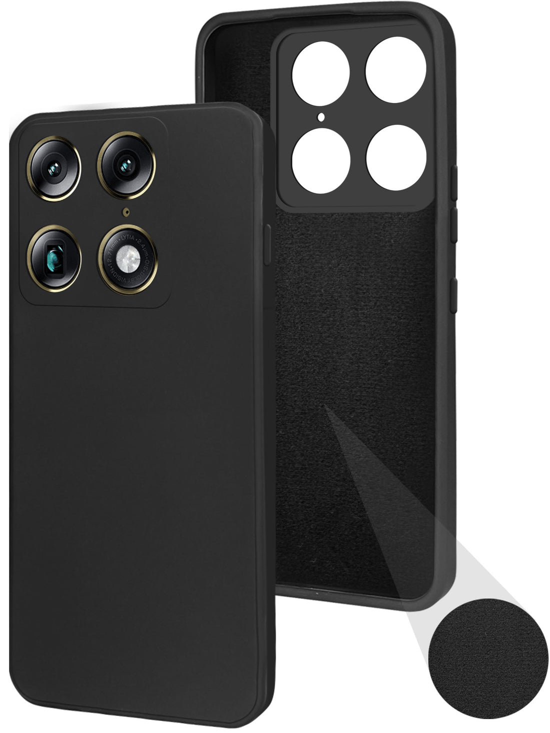 For Motorola Moto Signature 5G Back Cover Case (Matte Finish Silicone with Inside Fiber cloth)