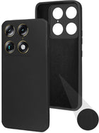For Motorola Moto Signature 5G Back Cover Case (Matte Finish Silicone with Inside Fiber cloth)