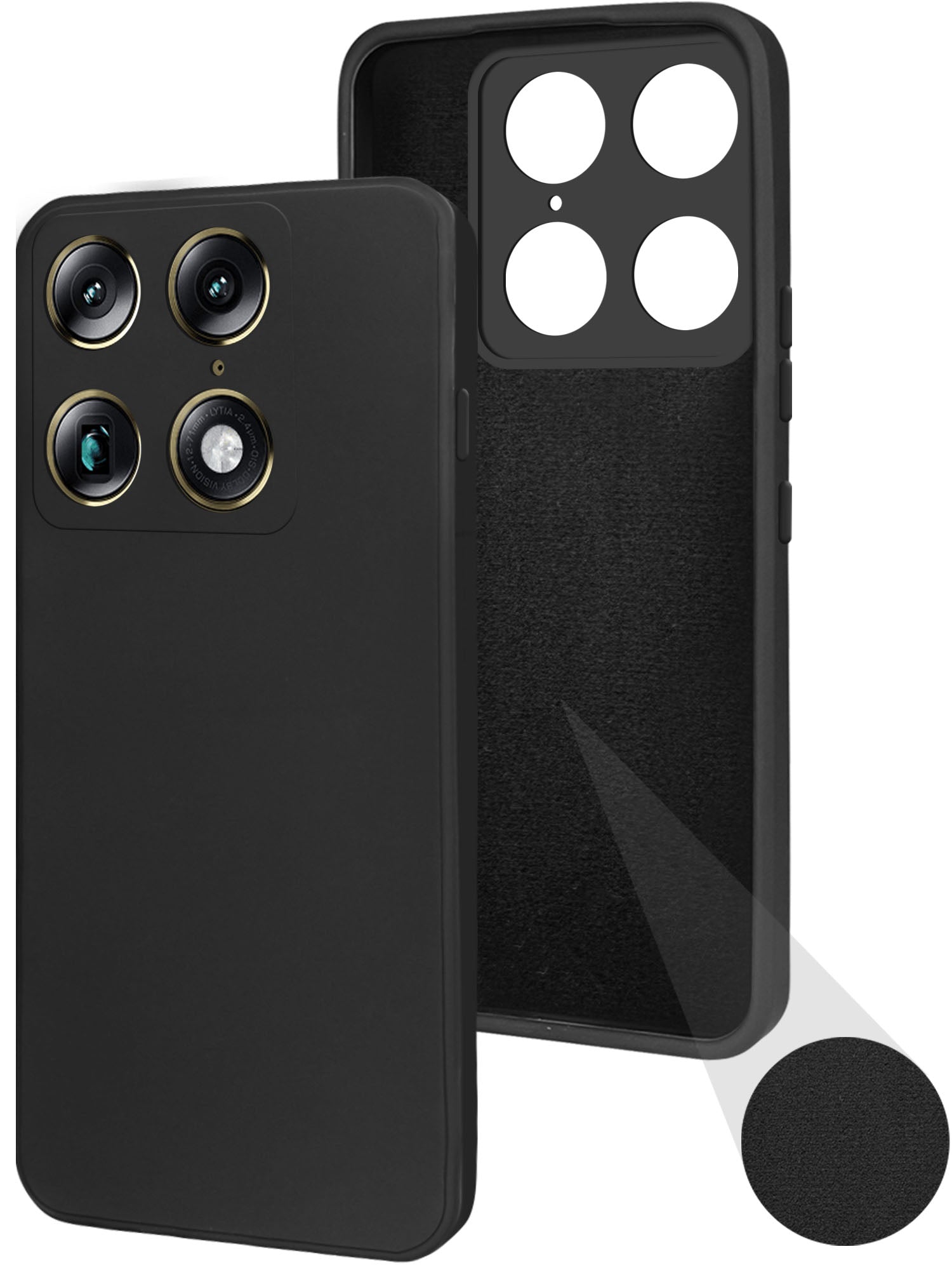 For Motorola Moto Signature 5G Back Cover Case (Matte Finish Silicone with Inside Fiber cloth)