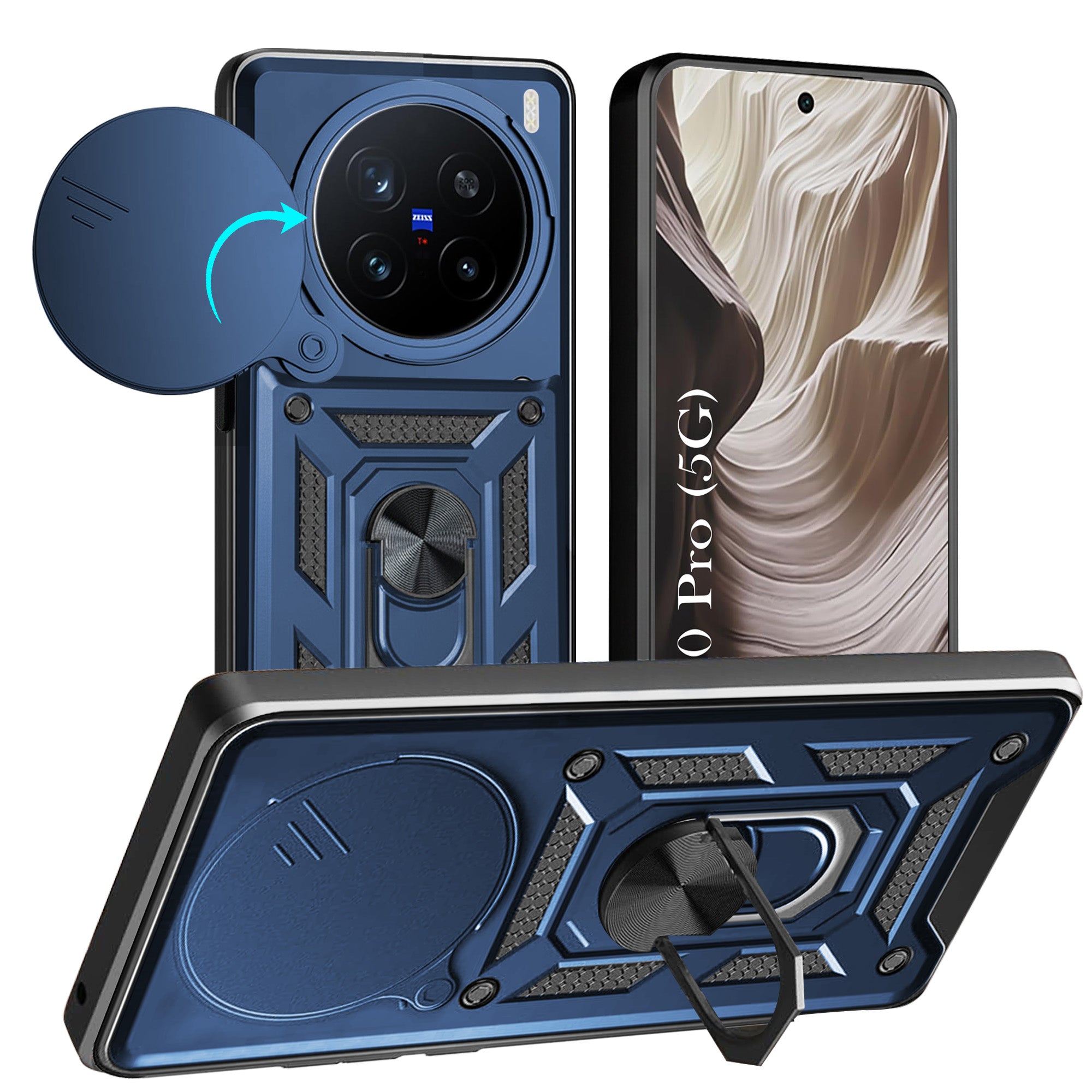 For Vivo X200 Pro Back Cover Case (Hybrid Dual Armor Polycarbonate)