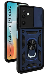 For Samsung Galaxy M16 5G | Samsung Galaxy F16 5G Back Cover Case (Hybrid Dual Armor Polycarbonate)