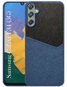 For Samsung Galaxy F34 5G Back Cover Case (Dual PU Leather Stitch | Professional Minimalist | Soft and Flexible)