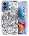 For Motorola Moto G34 5G Back Cover Case Compatible With ( Dual Design Glitter Sparkle and Detachable Diamond Print Case | Soft and Flexible)