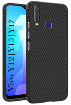 For Vivo Y12 | Y15 | Y17 Back Cover Case (Liquid Silicone | Side Grip | Camera Protection)