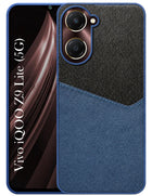 For Vivo iQOO Z9 Lite Back Cover Case (Dual PU Leather Stitch | Professional Minimalist | Soft and Flexible)