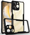 For Realme P4 Lite | Realme Narzo 80 Lite (4G) Back Cover Case ( Shockproof with Polycarbonate Clear Panel | Professional Black)