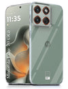 For Motorola Moto Edge 70 Silicone Back Cover Case (Clear Shockproof Case with Camera Protection | Soft and Flexible | Transparent)