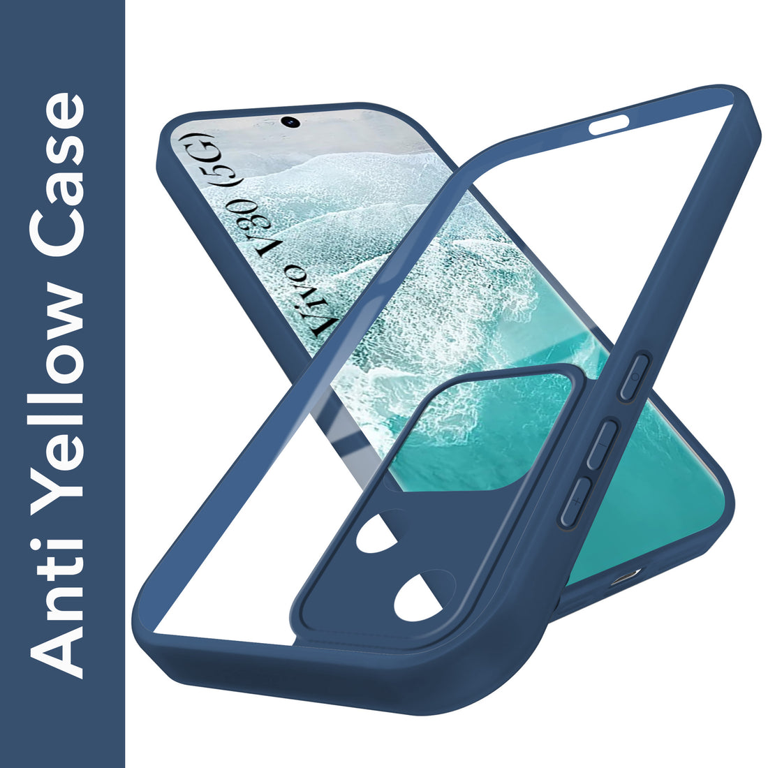 For Vivo V30 Back Cover Case (Lifetime Anti Yellow | Anti Scratch | Crystal Clear Shockproof)