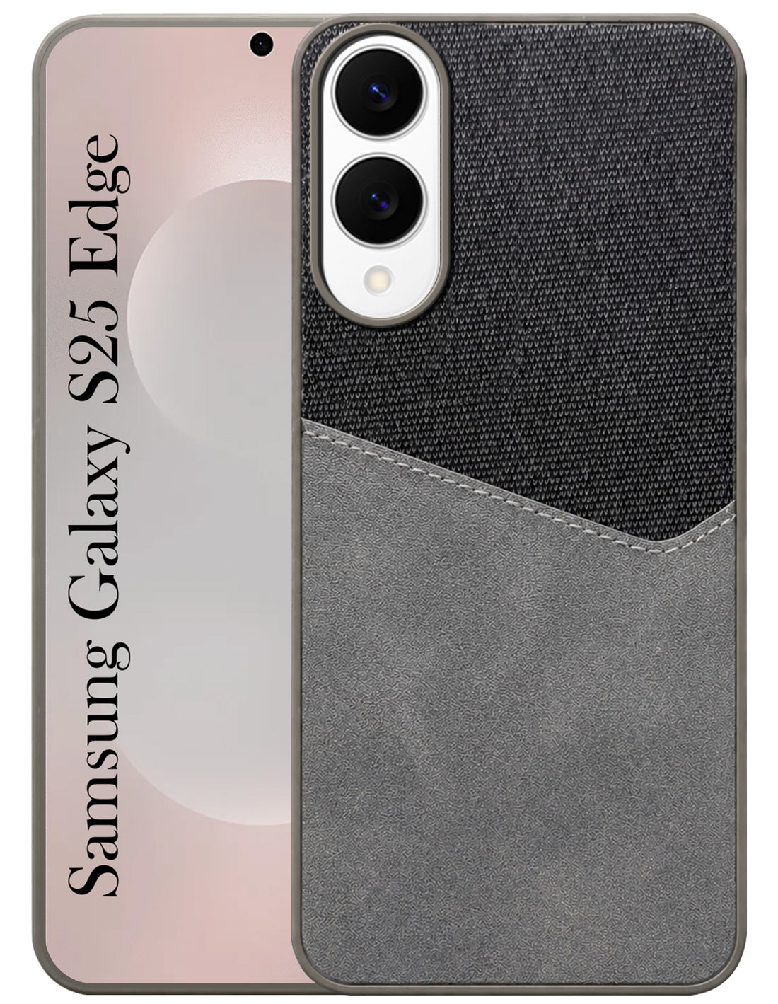 For Samsung Galaxy S25 Edge (Dual PU Leather Stitch | Professional Minimalist | Soft and Flexible)