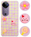 For Vivo V40 | Vivo V40 Pro 5G Back Cover Case (3D Cute Cartoons | Hard Back Side Soft | Matte Premium Finish | HD Printing)