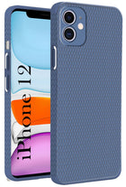 For Apple iPhone 12 Back Cover Case (Liquid Silicone | Side Grip | Camera Protection)