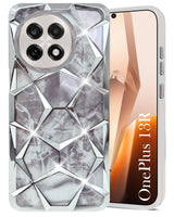For OnePlus 13R Back Cover Case (Dual Design Glitter Sparkle and Detachable Diamond Print Case | Soft and Flexible)