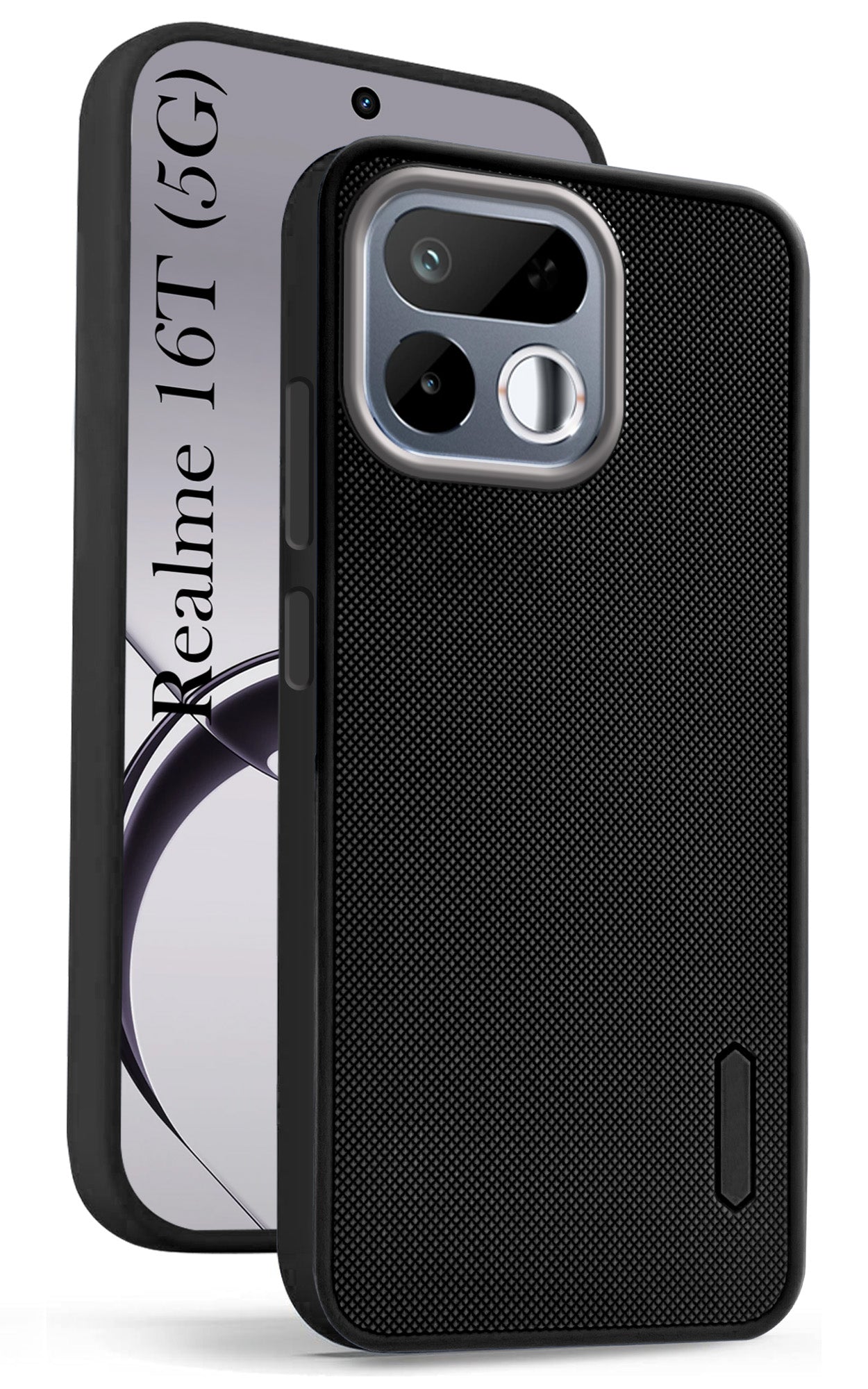 For Realme 16T 5G Back Cover Case Rubberised (Textured Grip Design | Camera Protection | Slim and Light Weight | Soft Touch and Feel)