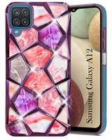 For Samsung Galaxy A12 Back Cover Case (Dual Design Glitter Sparkle and Detachable Diamond Print Case | Soft and Flexible)